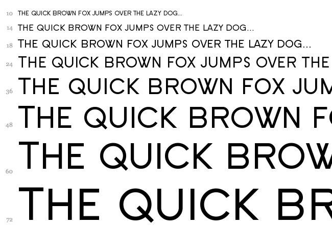 SF Old Republic font waterfall